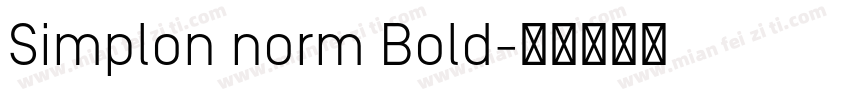 Simplon norm Bold字体转换